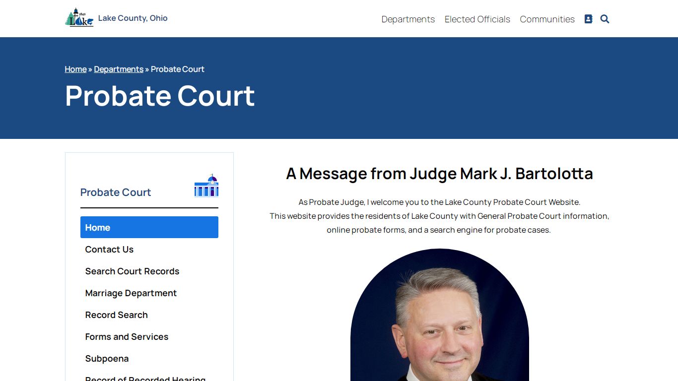 Probate Court - Lake County, Ohio